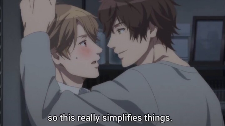 BL MOMENT KISSING IN THE OFFICE🥵