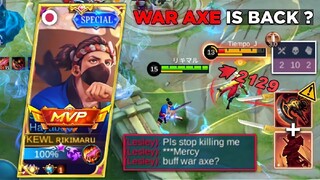 HAYABUSA USING BUFF WAR AXE TURN INTO MARKSMAN SLAYER!! LESLEY WANTS TO QUIT 🤭