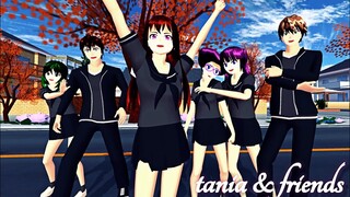 TANIA & FRIENDS #part 17 DRAMA SAKURA SCHOOL SIMULATOR | MUTIA ANIMASI | PEANUT BUTTER