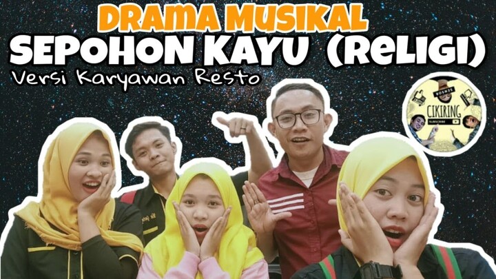 Karyawan Resto Paling Menyentuh Hati || Sepohon Kayu Cover Feat Cikiring