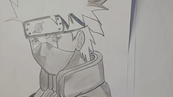 sketsa Hatake Kakashi arsir