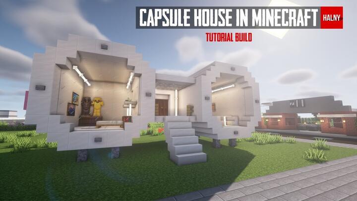 How to build a capsule house in Minecraft