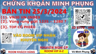 Chứng khoán hôm nay 25/03/2024 | Thị trường chứng khoán