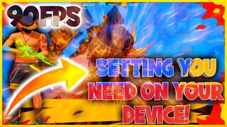 Free Fire 90fps Settings You Need To Do This in your Phone Smooth Gameplay No lag