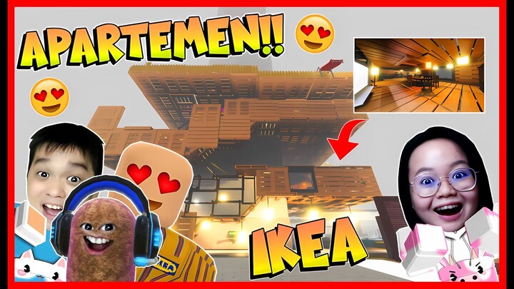 KEREN !! ATUN KENTANG & MOMON BANGUN APARTEMEN PALING MEWAH DI IKEA !! Feat @MOOMOO Roblox Indonesia