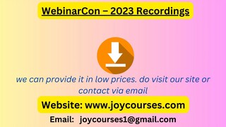 WebinarCon – 2023 Recordings