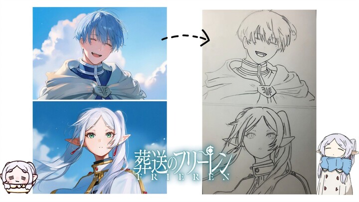 Speed Drawing — Souso no frieren [Anime] – prt1