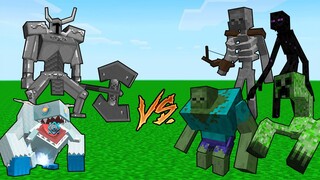 QUỶ TUYẾT VÀ KỴ SỸ BÓNG ĐÊM ĐẤU VỚI MUTANT QUÁI VẬT TRONG MINECRAFT !