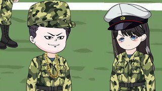 ในวันแรกของการฝึกทหาร ฉันจะแจกอาหารสุนัขต่อหน้าอาจารย์ผู้สอน
