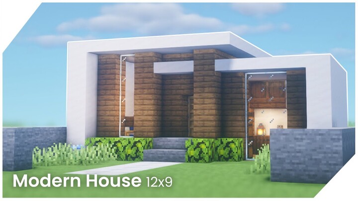 Cara Membuat Rumah Modern 12x9 - Minecraft Tutorial Indonesia