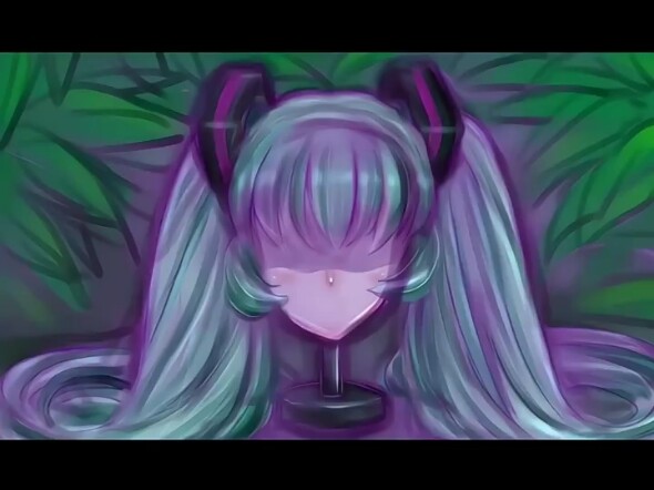 被触手皮套强制穿上变成初音未来 #附身 #漫画