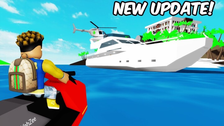 I Drove The YATCH In BROOKHAVEN RP! *NEW UPDATE* (Roblox)