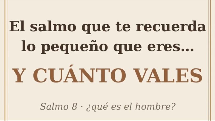 Salmo 8 (clasico)