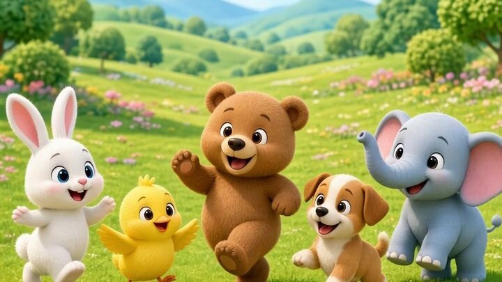 ລູກສັດໂຕນ້ອຍເຕັ້ນ. ลูกสัตว์ตัวน้อยเตั้น. Babies Animals dance