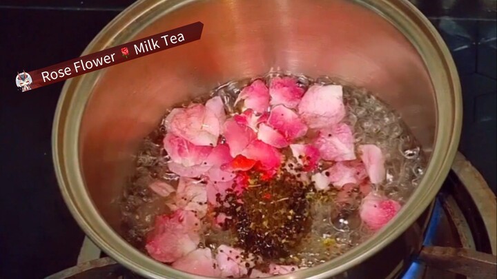 5 Rose Flower 🌹 Milk Tea Recipe/ 5-Minute Rose Flower Tea/Gulab Chai Recipe 😋