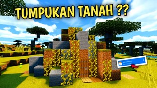UNIK!! TERNYATA DIBALIK TUMPUKAN TANAH INI ADA BASE REDSTONE!! - Map Showcase Minecraft #157