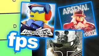 the ULTIMATE ROBLOX FPS game tier list..