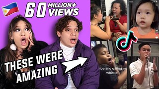 Singing Level *Filipino Unlocked* Waleska & Efra reaction to INSANE Viral Filipino Singers on TikTok