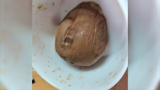 Milk powder + coffee, looks like snow or crabapple (sad)