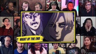Night of the End || Attack On Titan S4 (Part 2)  Ep25 || Reaction Mashup