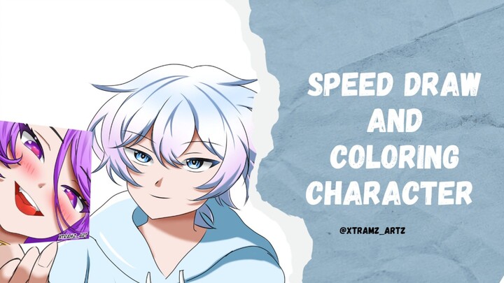 speed draw and coloring character