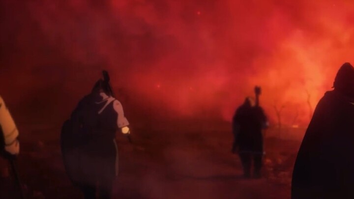 man and fire