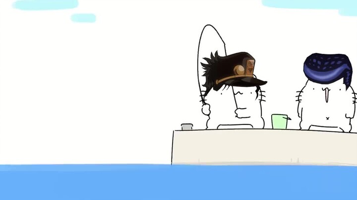 [Truyền thuyết mèo JO]①Thói quen câu cá của Jotaro