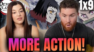 HER VERY FIRST ANIME! Demon Slayer 1x9 REACTION! | Temari Demon and Arrow Demon