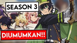 Akhirnya! Owari No Seraph Season 3 Episode 1 Diumumkan!