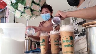 ขายดิบขายดี:โบว์กาแฟโบราณถุงกระดาษอร่อยได้ในราคา25บาท โกโก้ ชามะนาว ชานม กาแฟ เนสที