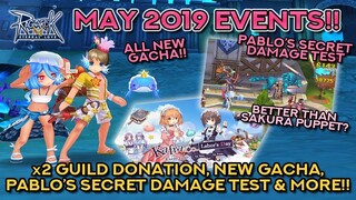 MAY 2019 EVENTS: NEW GACHA, DAMAGE TEST, X2 DONATION, & MORE!! | Ragnarok Mobile Eternal Love