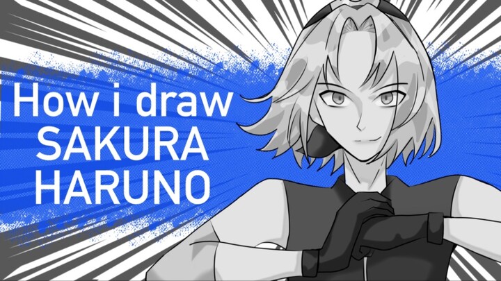 Drawing SAKURA HARUNO|| Naruto| Speed Paint