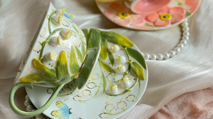Hàng mới ra lò rồi! Ly hình hoa linh lan 3D, ly hoa anh túc và ly hoa đào nhỏ, đều đẹp quá đi mất!!!