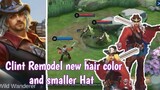 Clint Reworked New Hair Color and Smaller Hat