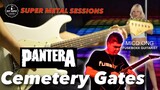 Cemetery Gates Pantera Instrumental guitar trio collab karaoke cover with lyrics