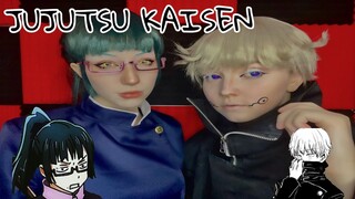 JUJUTSU KAISEN COSPLAY (INUMAKI AND MAKI) | Get Ready with Us♡