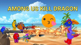 Among us | Among us kill Dragon | Among us kill animations | Among us Funny