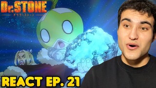 O PODER DA AMIZADE! React Dr. Stone EP. 21