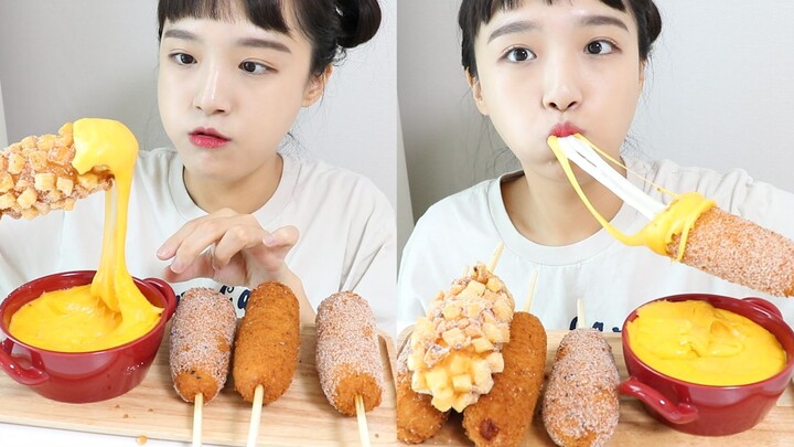 [Nado Official CC] Enjoying Nacho Cheese Sauce and Bright Era Fried Hot Dogs – Nado Brand Yellow Nac