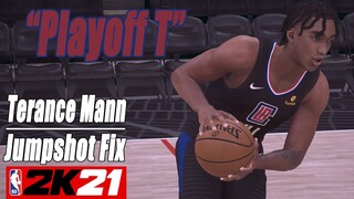 Terance Mann Jumpshot Fix NBA2K21 with Side-by-Side Comparison