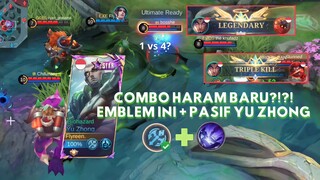 COMBO HARAM BARU YU ZHONG!?!! EMBLEM INI BISA COMBO SAMA PASIF YU ZHONG?!?!!