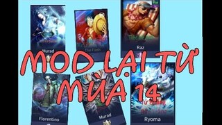 Hồi Sinh 6 Skin Mod Mùa 14 - Luffy - Zoro - Lee Sin - Râu Trắng - Brook - Sasuke ( không lỗi mạng )