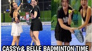 CASSY LEGASPI AND BELLE MARIANO NAGSAMA SA PAG BADMINTON