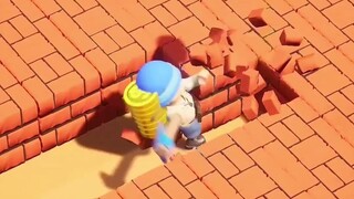 Pocket Warriors: Da Zhuang Smashes Bricks.