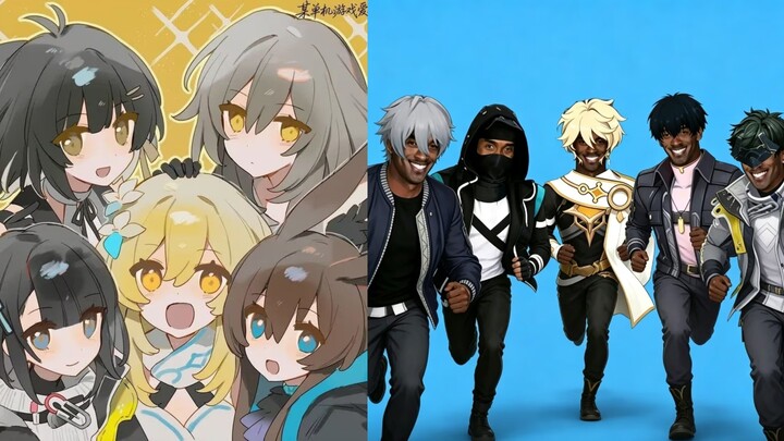 Female lead: So cute! A hundred flowers in full bloom… Male lead: Run, brothers of Team 78!