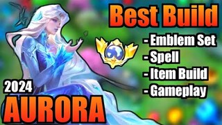 AURORA BEST BUILD 2024 | TOP 1 GLOBAL AURORA BUILD | AURORA - MOBILE LEGENDS | MLBB