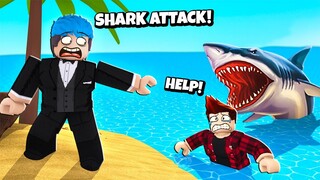 Island Survival | ROBLOX | STRANDED SA ISANG ISLAND NA MAY MGA SHARK!