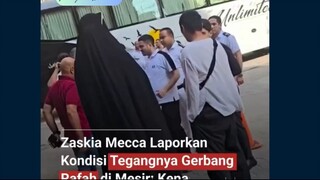 Aktris dan pegiat kemanusiaan Zaskia Adya Mecca memimpin rombongan berisi sepuluh warga Indonesia ya