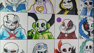 Draws Sans According To The Different Au Vẽ Các Au Sans PHẦN 3