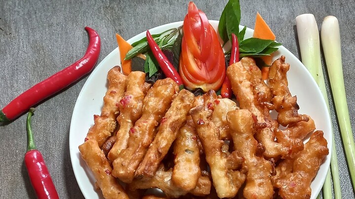cách chiên bánh mì sandwich sả ớt không tách sả ớt siêu cay
